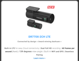 BLACKVUE DR770X-2CH LTE - LTE Dash Camera
